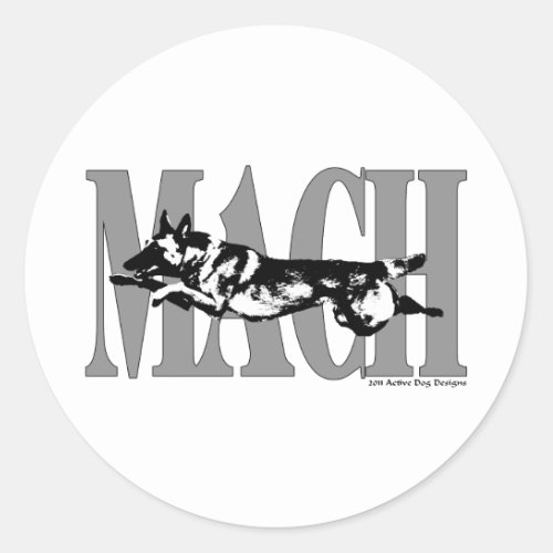 MACH Mal Classic Round Sticker