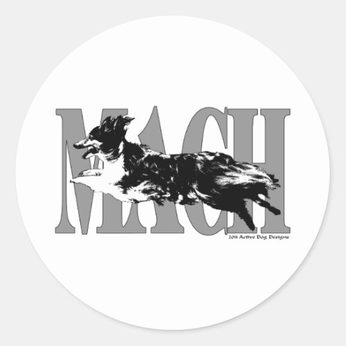 MACH Sheltie Classic Round Sticker