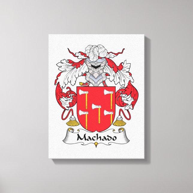 Machado Family Crest Canvas Print (Front)