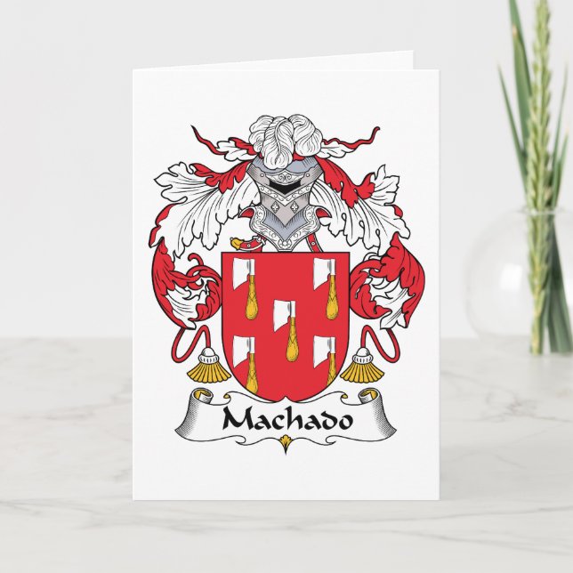 Machado Family Crest Card (Front)