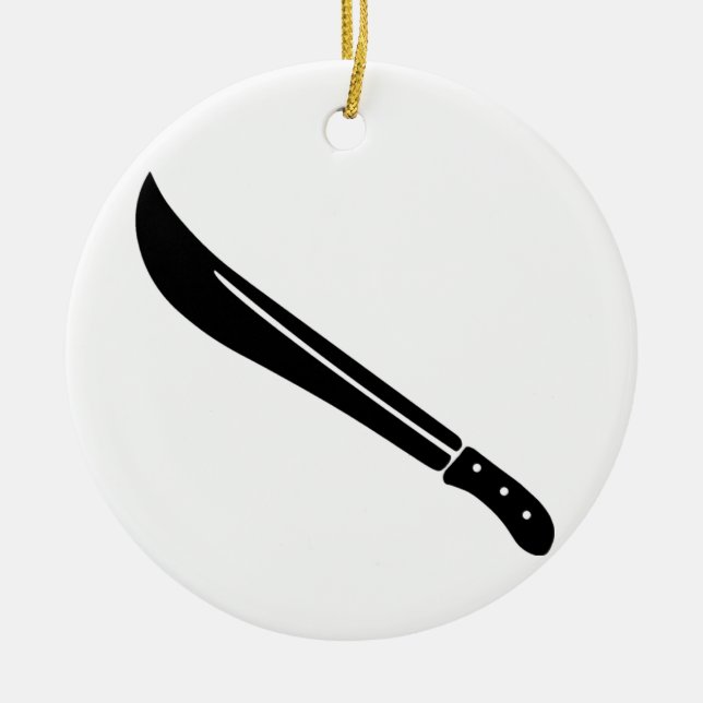Machete Ceramic Ornament (Front)