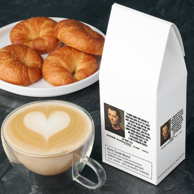 Machiavelli Prince Imitate Fox Lion Advice Quote Roasted Coffee (Breakfast)