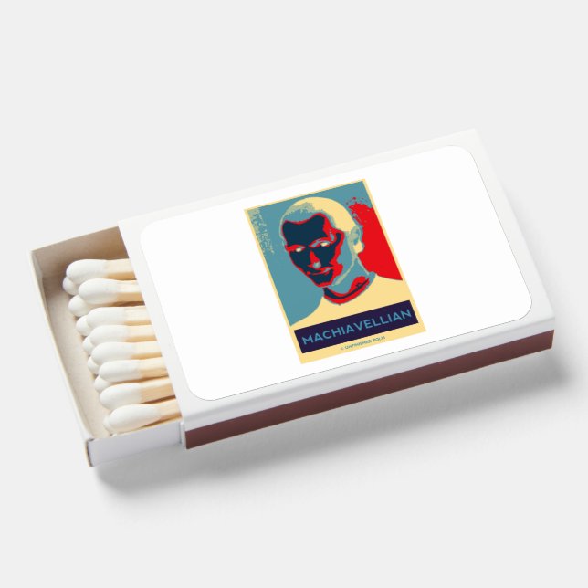Machiavellian (Obama-style Machiavelli Poster) Matchboxes (Front Open)