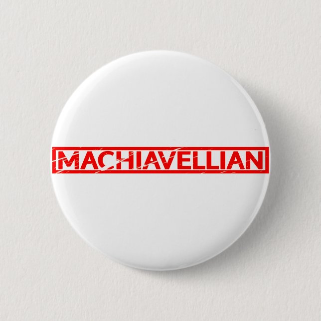 Machiavellian Stamp Button (Front)