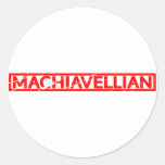 Machiavellian Stamp Classic Round Sticker