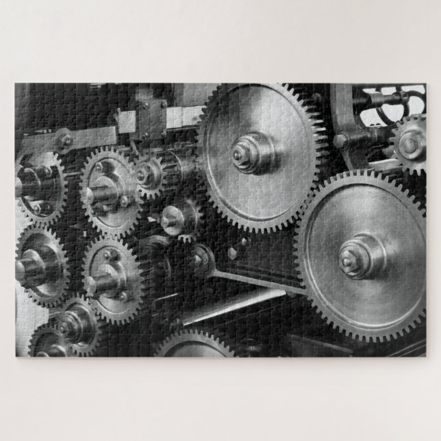 machine cogs puzzle (Horizontal)