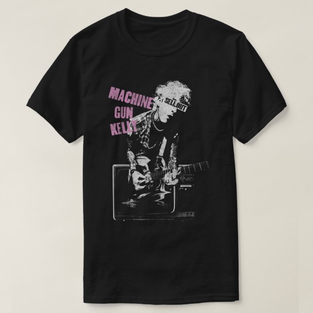 Machine Gun Kelly TV Warp  T-Shirt (Design Front)