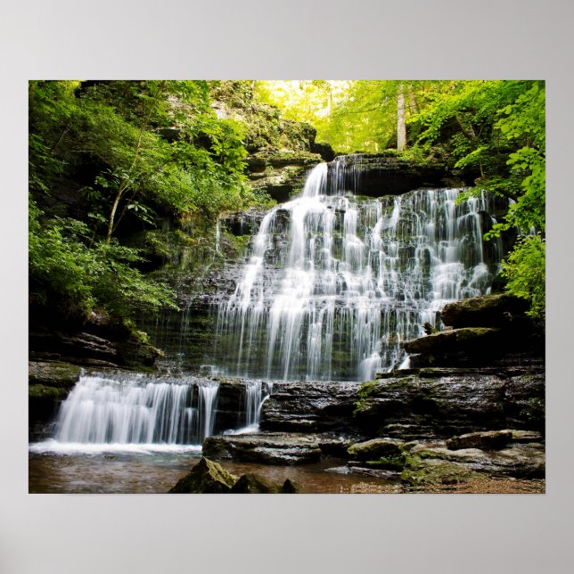 Machine Gun Waterfalls Poster (Front)