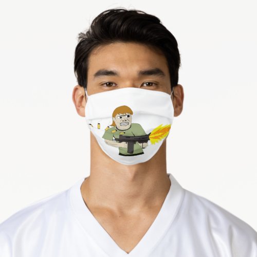machine gunner adult cloth face mask