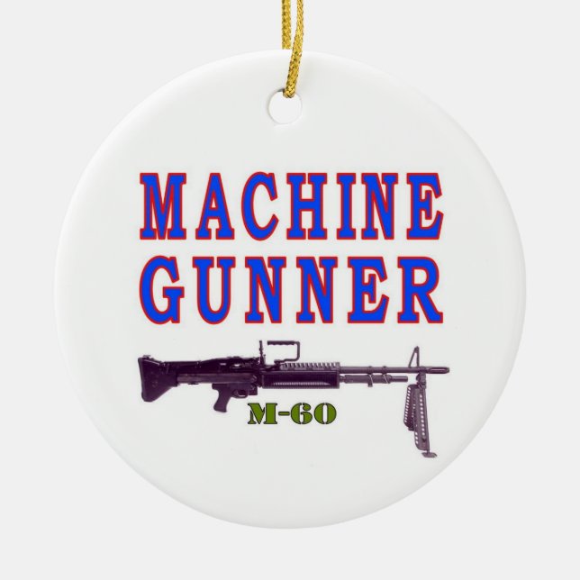 MACHINE GUNNER CERAMIC ORNAMENT (Front)