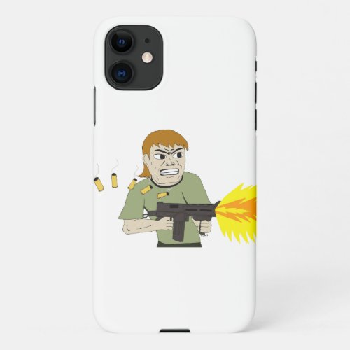 machine gunner iPhone 11 case