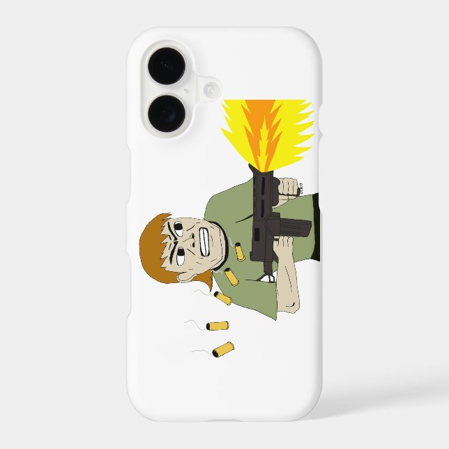 machine gunner iphone case (Back)