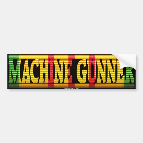 Machine Gunner Vietnam Service Ribbon Sticker