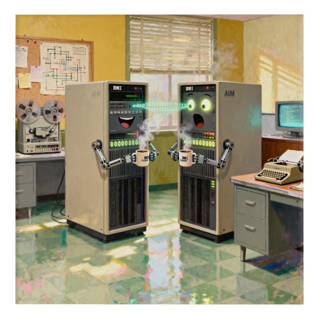 “Machine Language”  -  Humorous Technology         Acrylic Print (Front)