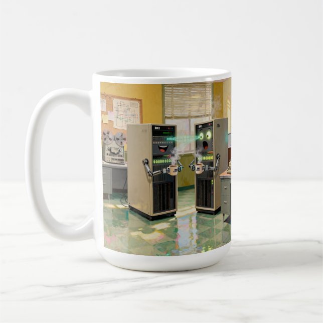 “Machine Language”  -  Humorous Technology         Coffee Mug (Left)