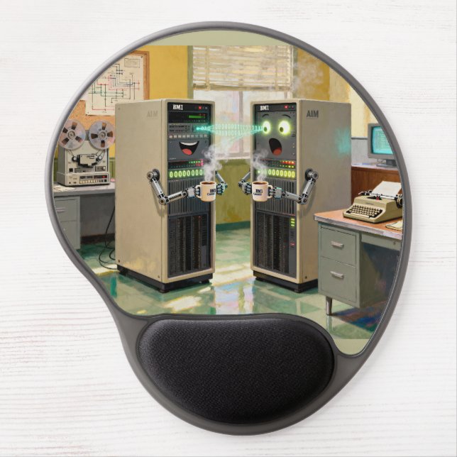 “Machine Language”  -  Humorous Technology         Gel Mouse Pad (Front)