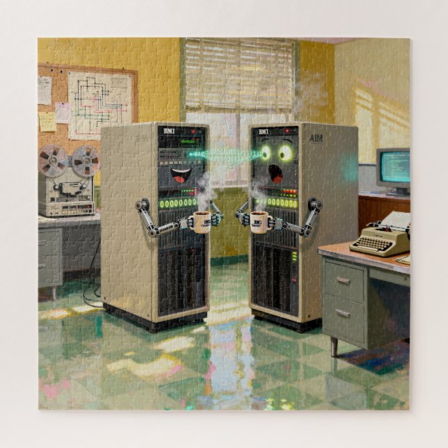 “Machine Language”  -  Humorous Technology         Jigsaw Puzzle (Vertical)