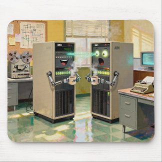 “Machine Language” - Humorous Technology Mouse Pad