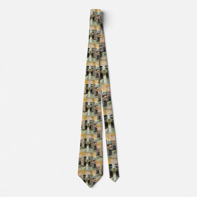 “Machine Language”  -  Humorous Technology         Neck Tie (Front)