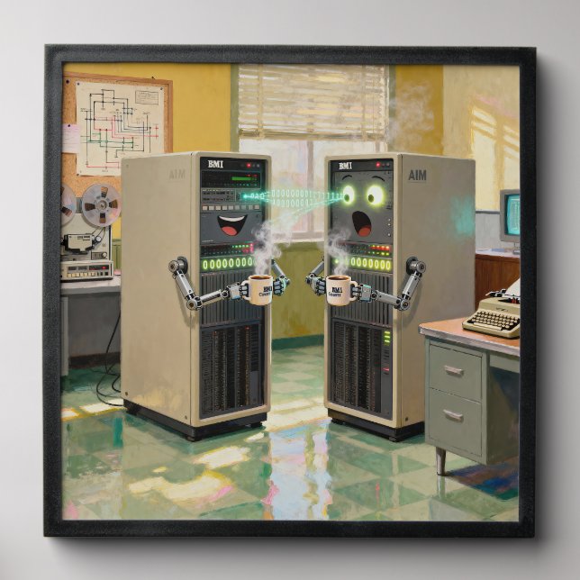 “Machine Language”  -  Humorous Technology         Peel And Stick Photo Tile (Front Set)