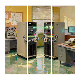 “Machine Language” - Humorous Technology Triptych