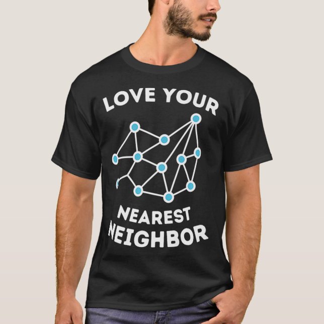 Machine Learning Nearest Neighbor Science Premium  T-Shirt (Front)
