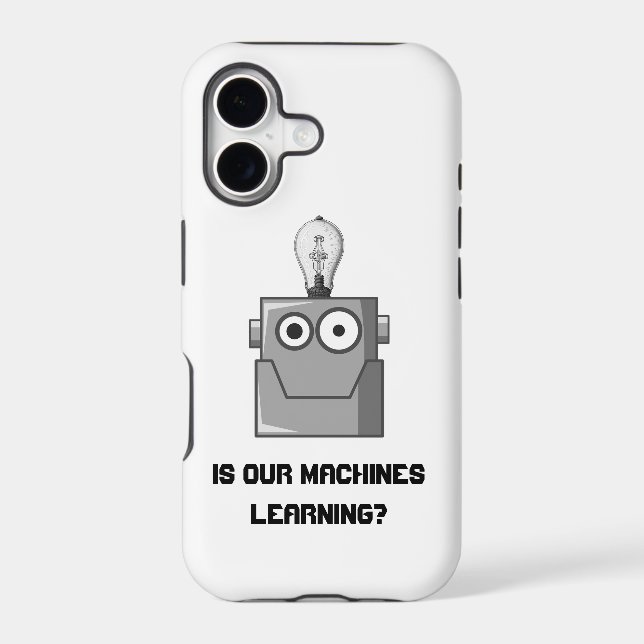 Machine Learning Technology Humor Iphone Case (Back)