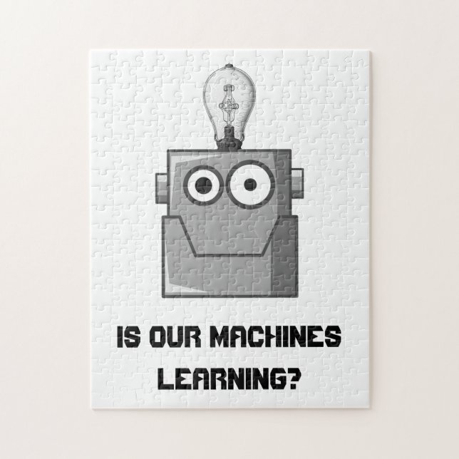 Machine Learning Technology Humor Jigsaw Puzzle (Vertical)