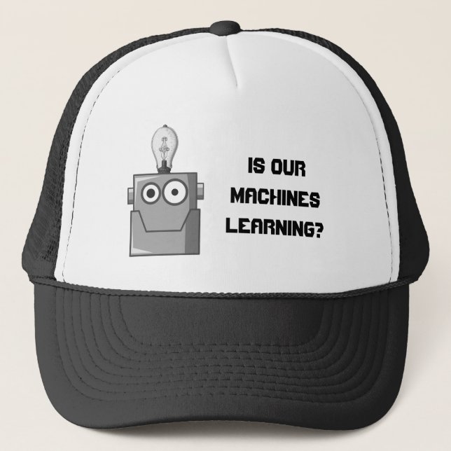 Machine Learning Technology Humor Trucker Hat (Front)