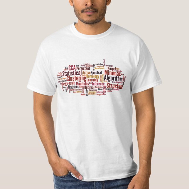 Machine Learning Word Cloud T-Shirt (Front)