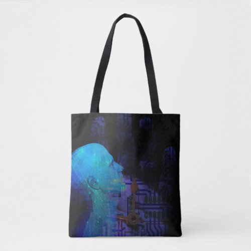 Machine Mind Concept Tote Bag
