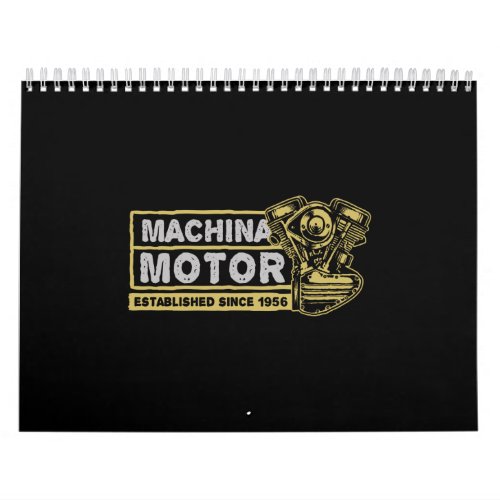 machine motor calendar