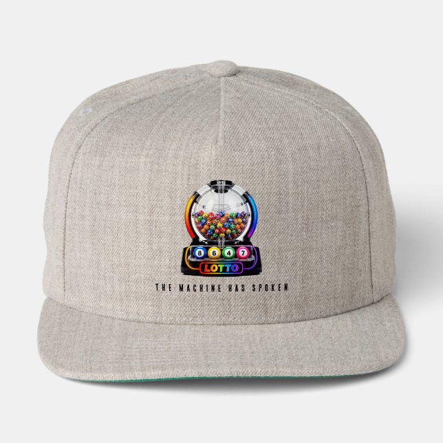 Machine Spoken Snap Back Hat (Front)