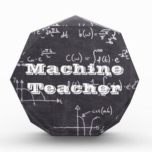 Machine Teacher Acrylic Award