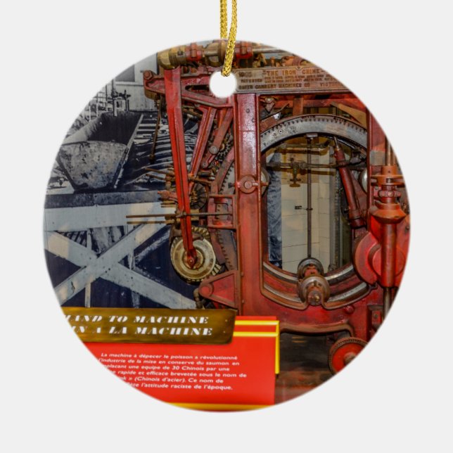 Machine tool, Stevenson Village Ceramic Ornament (Front)