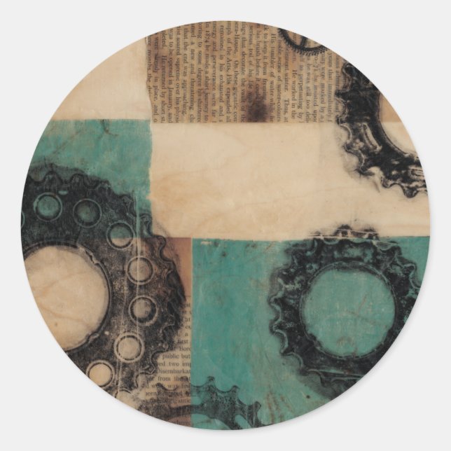 Machinery II Classic Round Sticker (Front)