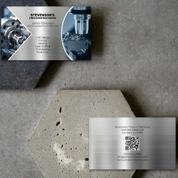 Machining And Metal Fab Business Card by 1Bizchoice at Zazzle