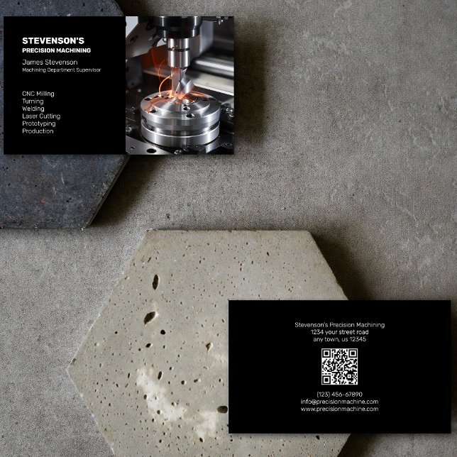 Machining and Metal Fab Business Card (Creator Uploaded)