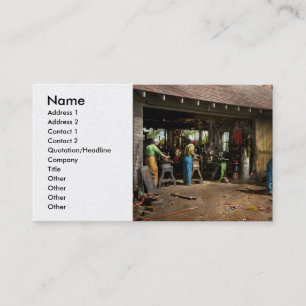 Machinist - Backyard machinists 1942 Business Card