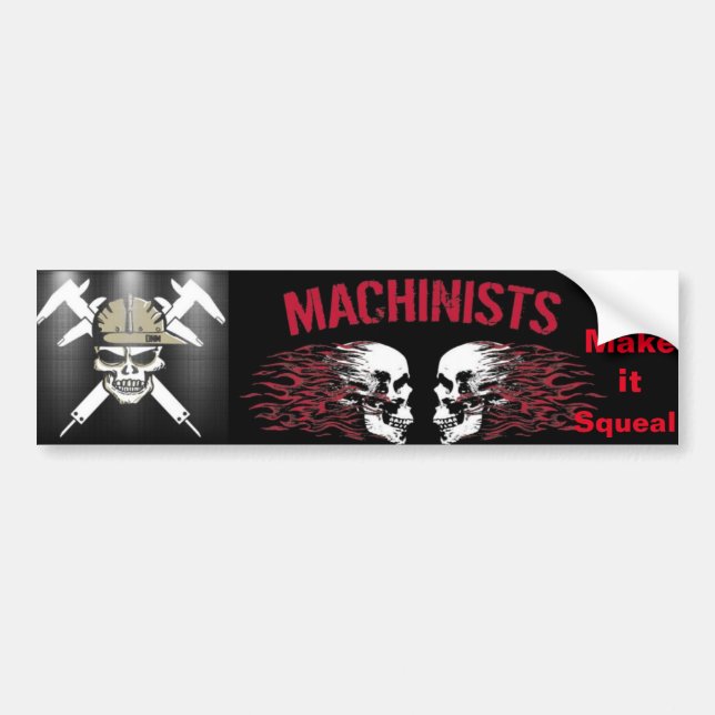 Machinist Bumper Sticker (Front)
