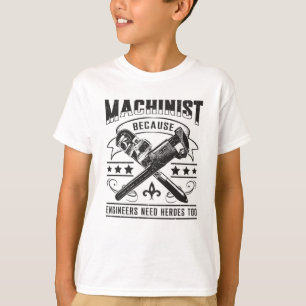 Machinist CNC Machinist Machine Job Funny Gift T-Shirt