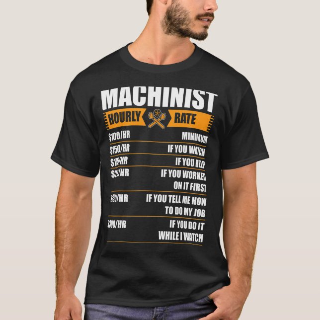Machinist Gonna G84 Until She M8´s Cnc 2 T-Shirt (Front)