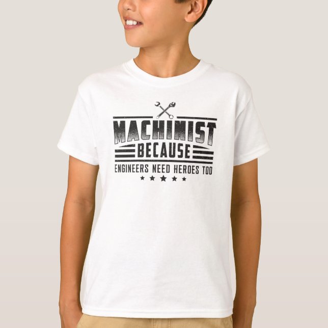 Machinist Machine CNC Machinist Funny Gift Idea T-Shirt (Front)