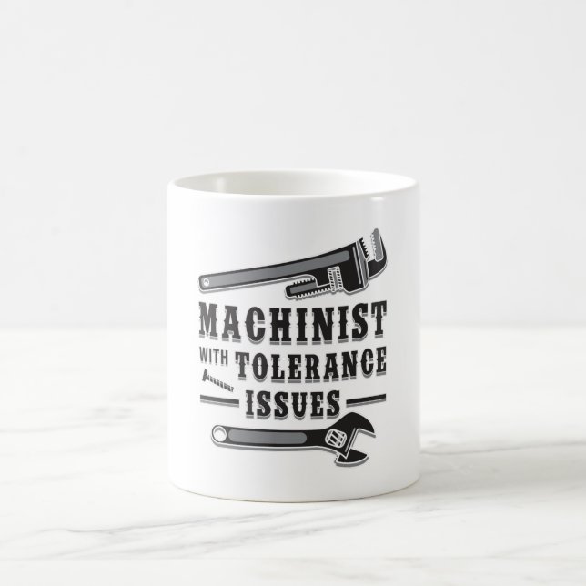 Machinist Machine Mechanic CNC Funny Gift Idea Coffee Mug (Center)