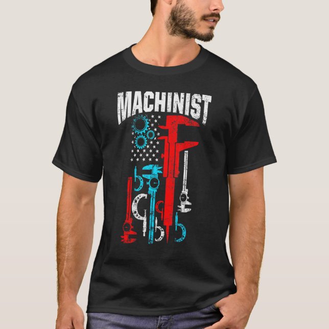 Machinist Machine Operator Machining 53 T-Shirt (Front)