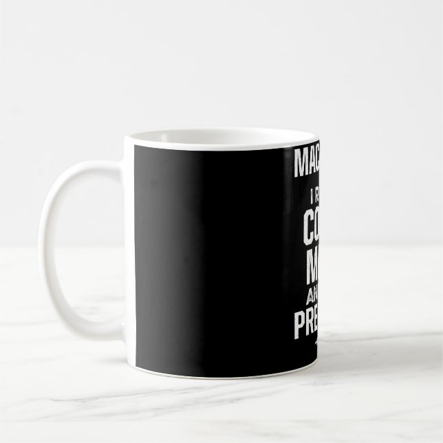 Machinist Machine Operator Tools Machining Enthusi Coffee Mug (Left)
