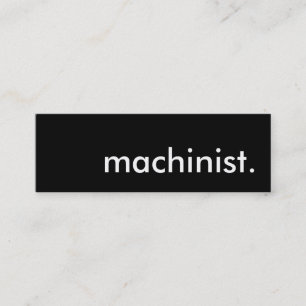 machinist. mini business card