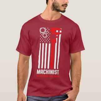 Machinist Reporting Machine Operator Machining T-Shirt