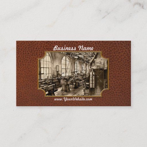 Customizable Machinist - Safety First Business Card