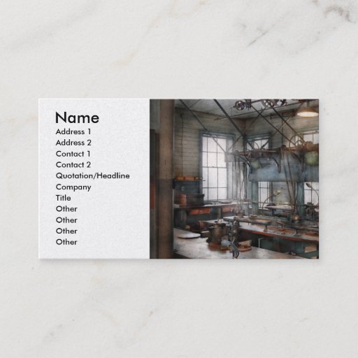 Customizable Machinist - Steampunk - The contraption room Business Cards